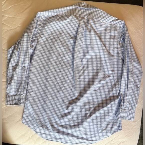 Ralph Lauren Button Down Men Blue White Pink Horse Long Sleeve Checkered - Picture 2 of 7